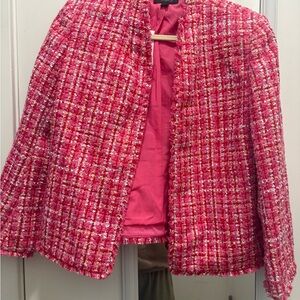 Ann Taylor Women’s Pink Tweed Jacket